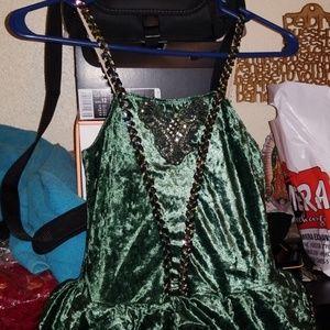 Used Custome velvet ballet costume w/arms sleeves